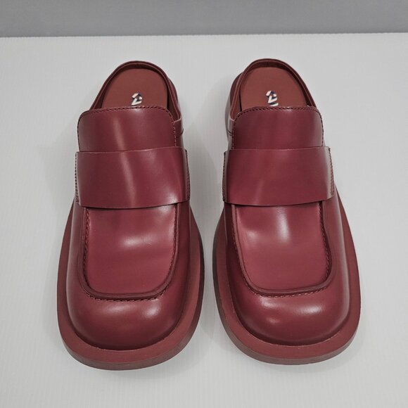 NEW Camper Mil 1978 Mule Loafer Womens EU 40 Red Leather Slide Backless Slip On - Picture 4 of 13